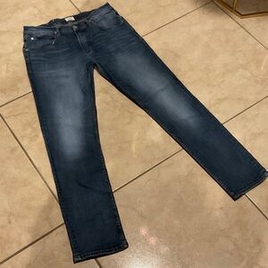 Hudson Jeans Men Slim Dark Blue Wash Jeans